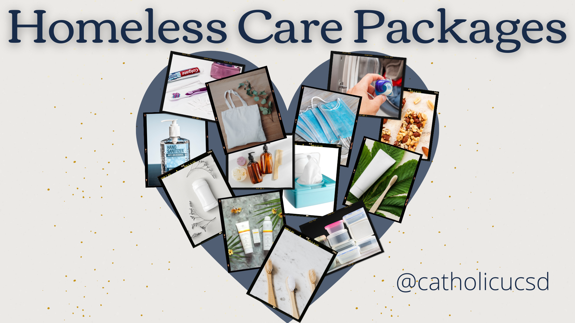 Homeless Care Packages Newman Center Catholic Community at UCSD